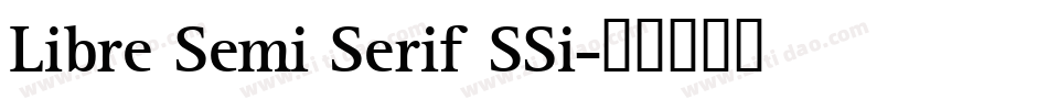 Libre Semi Serif SSi字体转换